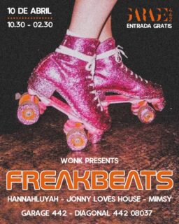 Este jueves pincharé en Garaje 442 con Mimsy y Hannahluya para Freakbeats. 22:30 h - Tarde. Entrada gratuita!!!