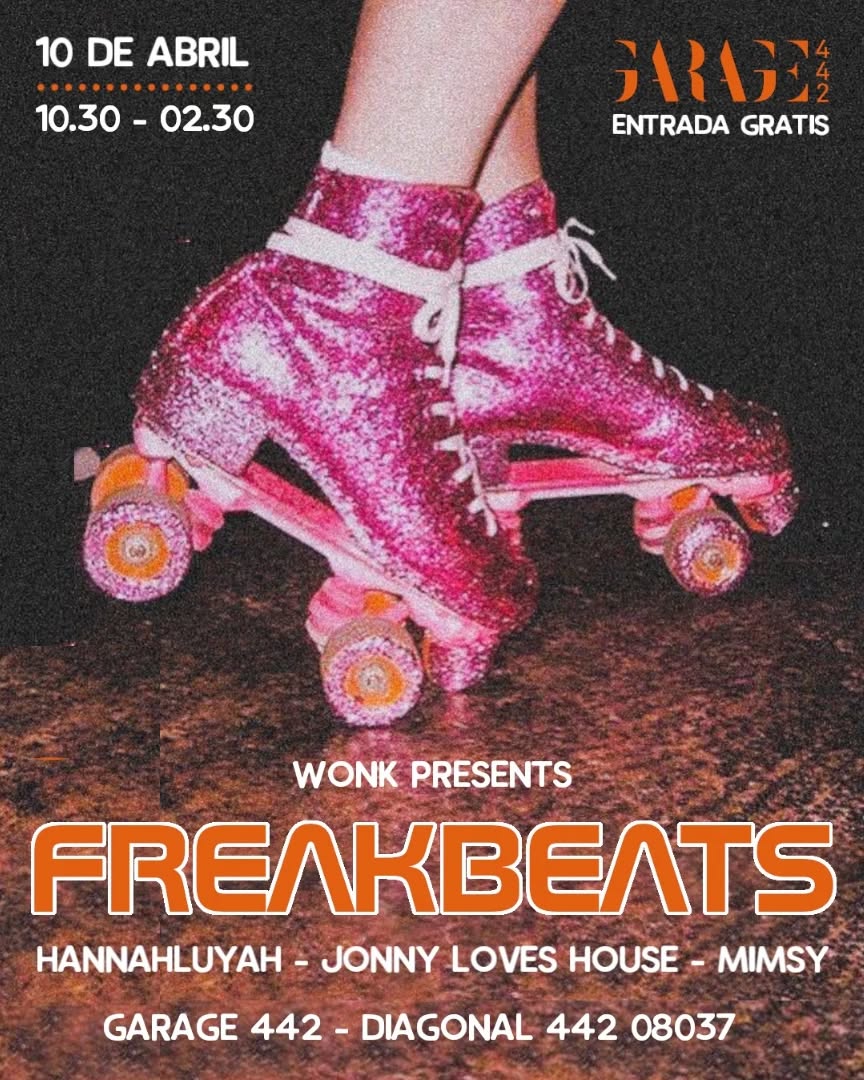 Este jueves pincharé en Garaje 442 con Mimsy y Hannahluya para Freakbeats. 22:30 h - Tarde. Entrada gratuita!!!